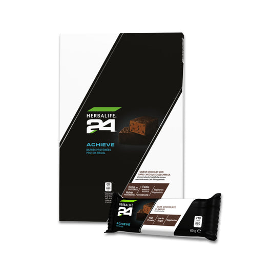 H24 Achieve Protein Riegel Dark Chocolate Geschmack, 6 x 60 g